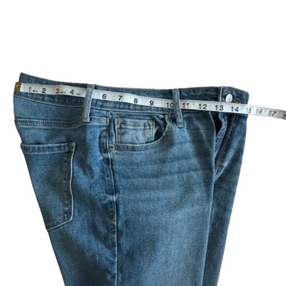 NWT Old Navy Women' Sz 8 Blue Denim Mid-Raise Rockstar Super Skinny Jean Pants - Picture 12 of 16